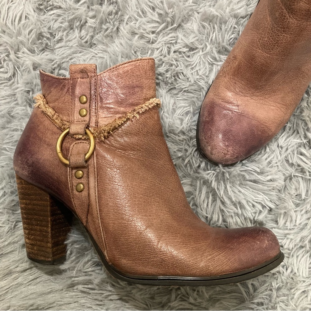 Ombré Purple Moto Boots
